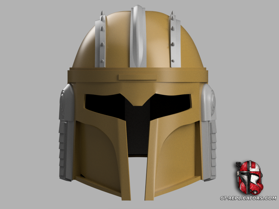 STL 3D Print Files DERELICT Blacksmith Mandalorian helmet Star Wars - Cosplay 1:1 Replica