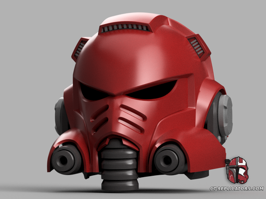 STL 3D Print Files Gravis Support Heavy Space Marine Helmet 1:1 Cosplay Replica Warhammer