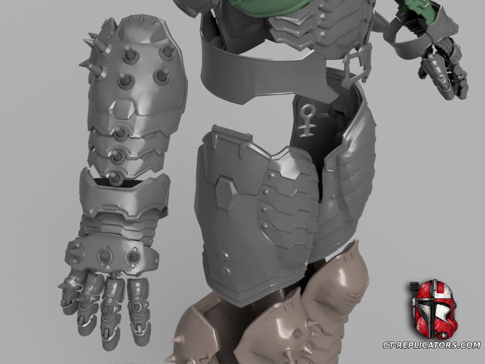 STL 3D Print Files DOOM Slayer Dark Ages Cosplay Armor 1:1 Replica
