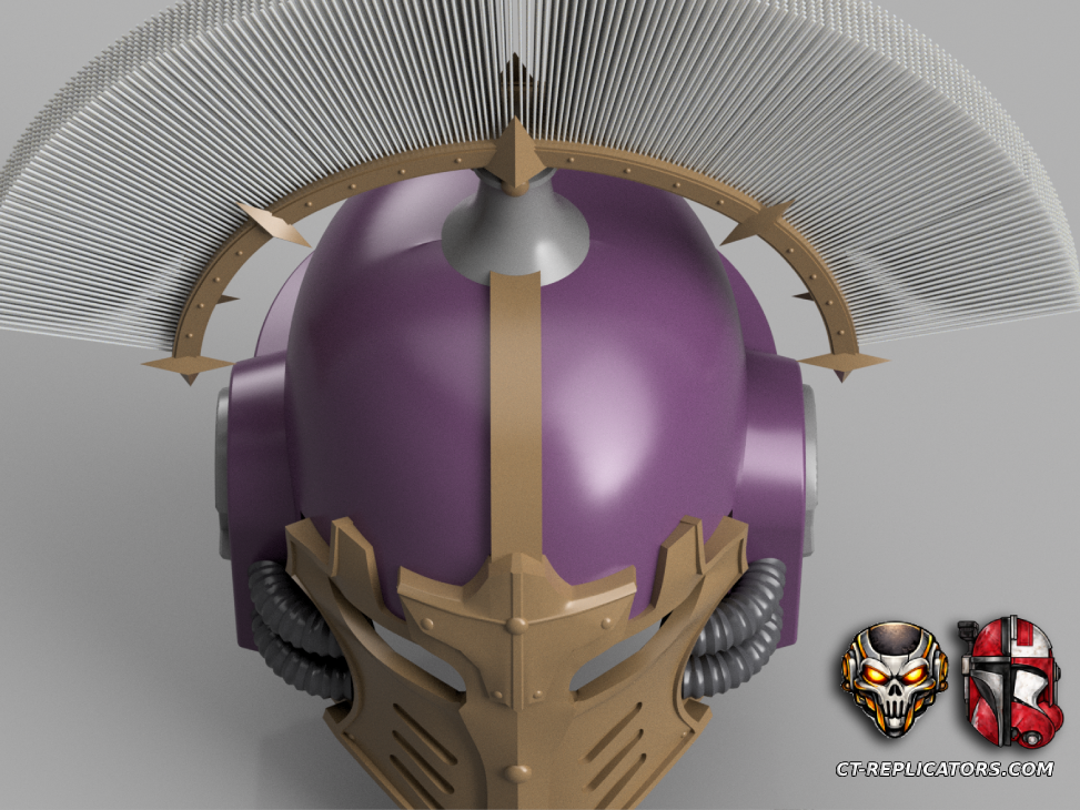 Emperors Children Loyalist Phoenician pattern Space Marine MK4 Helmet Cosplay 1:1