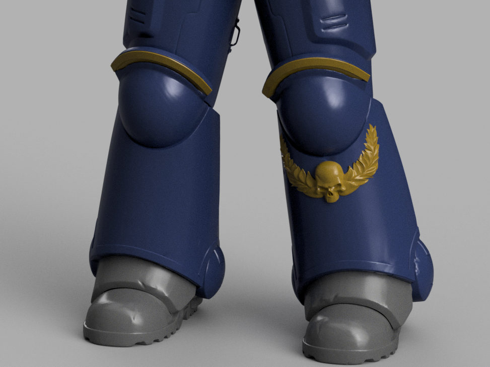 STL 3D Print Files Space marine Armor (Titus Ultra Marine) Space 3D print files Replica Cosplay 3D print 1:1