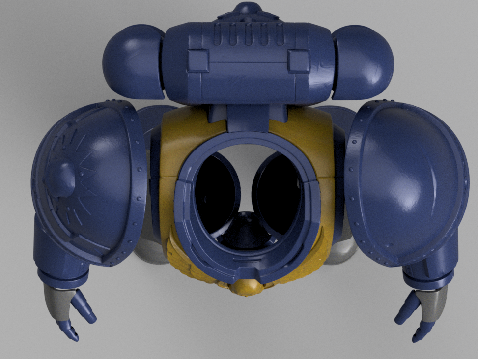 STL 3D Print Files Space marine Armor (Titus Ultra Marine) Space 3D print files Replica Cosplay 3D print 1:1