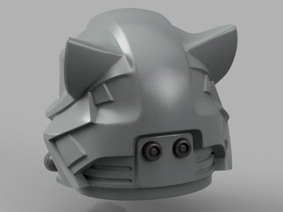STL 3D Print Files Space Wolves Space Marine Helmet 1:1 Cosplay Replica Warhammer