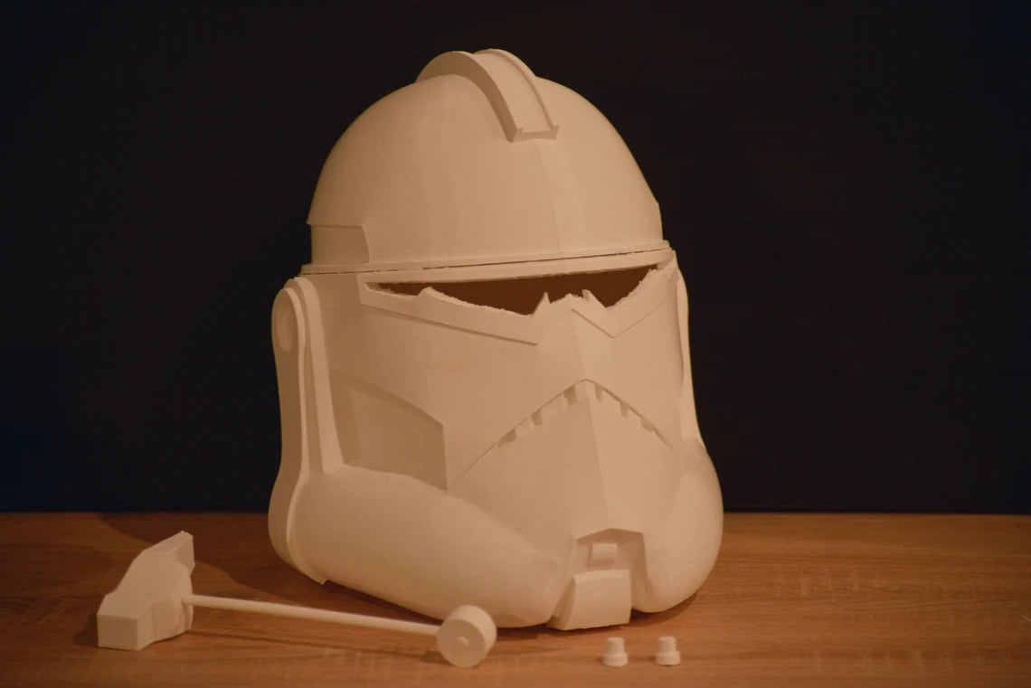 Commander Wolf Wolffe Season 4-7 Animated Clone Trooper Helmet TCW Phase 2 Star Wars Cosplay
