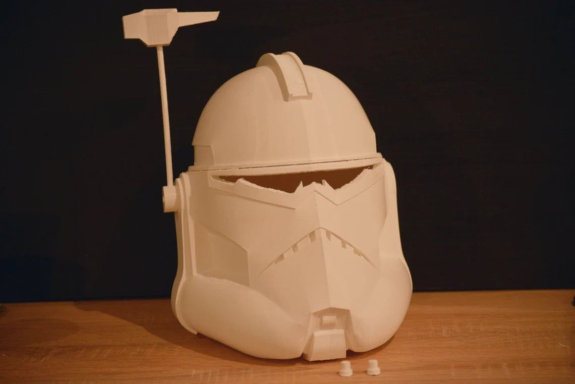 Commander Wolf Wolffe Season 4-7 Animated Clone Trooper Helmet TCW Phase 2 Star Wars Cosplay