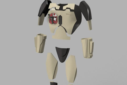 STL 3D Print Files SWG Star Wars Galaxies Mandalorian Armor 2003