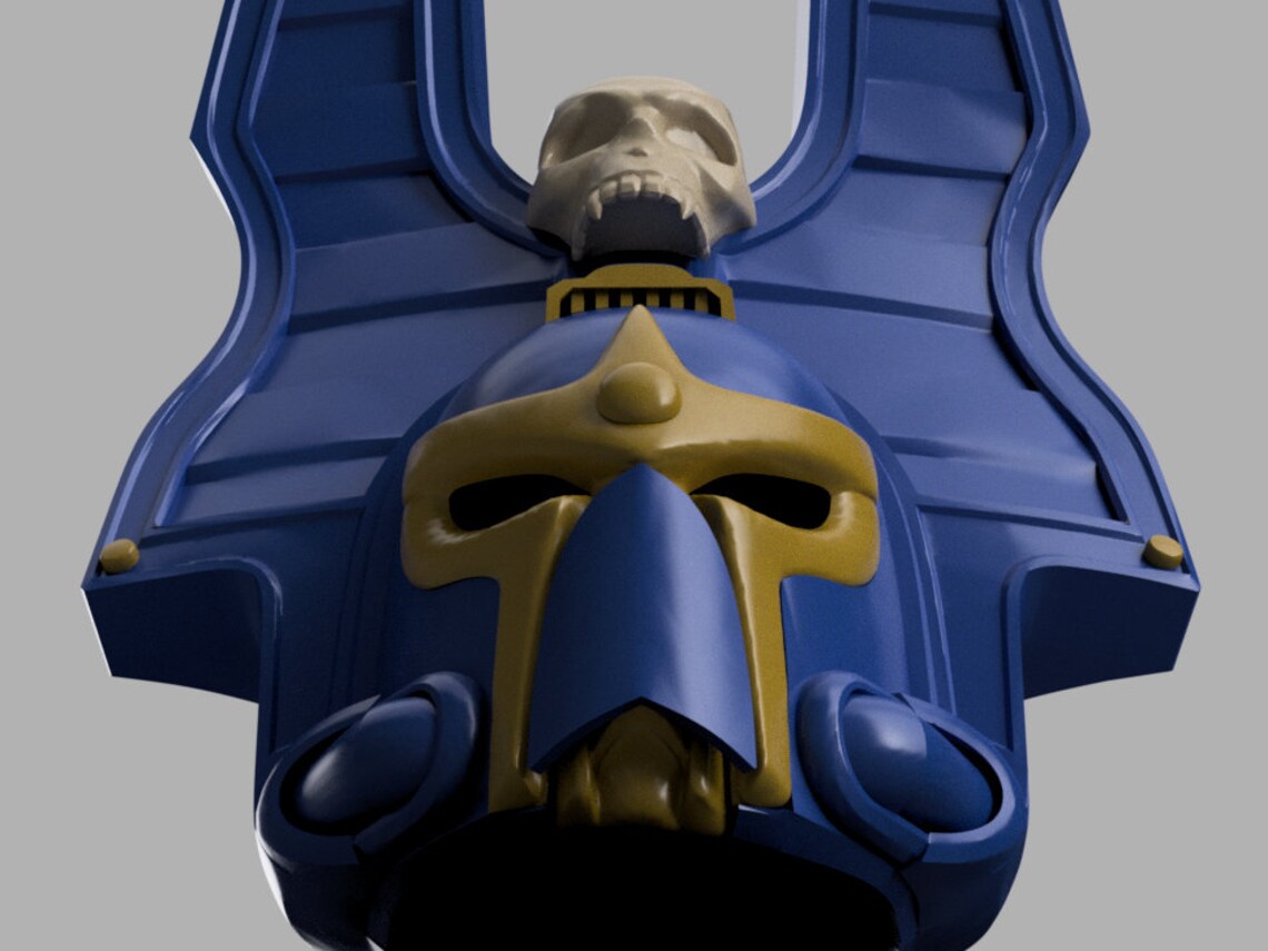 STL 3D Print Files Thousand Sons Rubric Anubis Helmet Space Marine Helmet Cosplay 1:1
