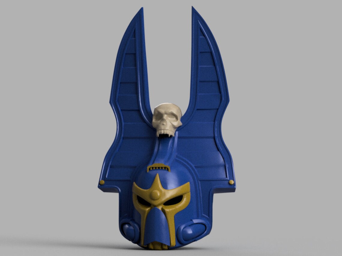 STL 3D Print Files Thousand Sons Rubric Anubis Helmet Space Marine Helmet Cosplay 1:1