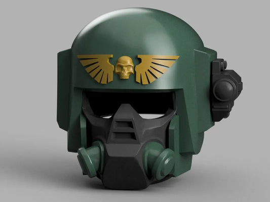 STL 3D Print Files Cadian Imperial Guardsman Shock Trooper Helmet Cosplay Replica 1:1 Mask Version