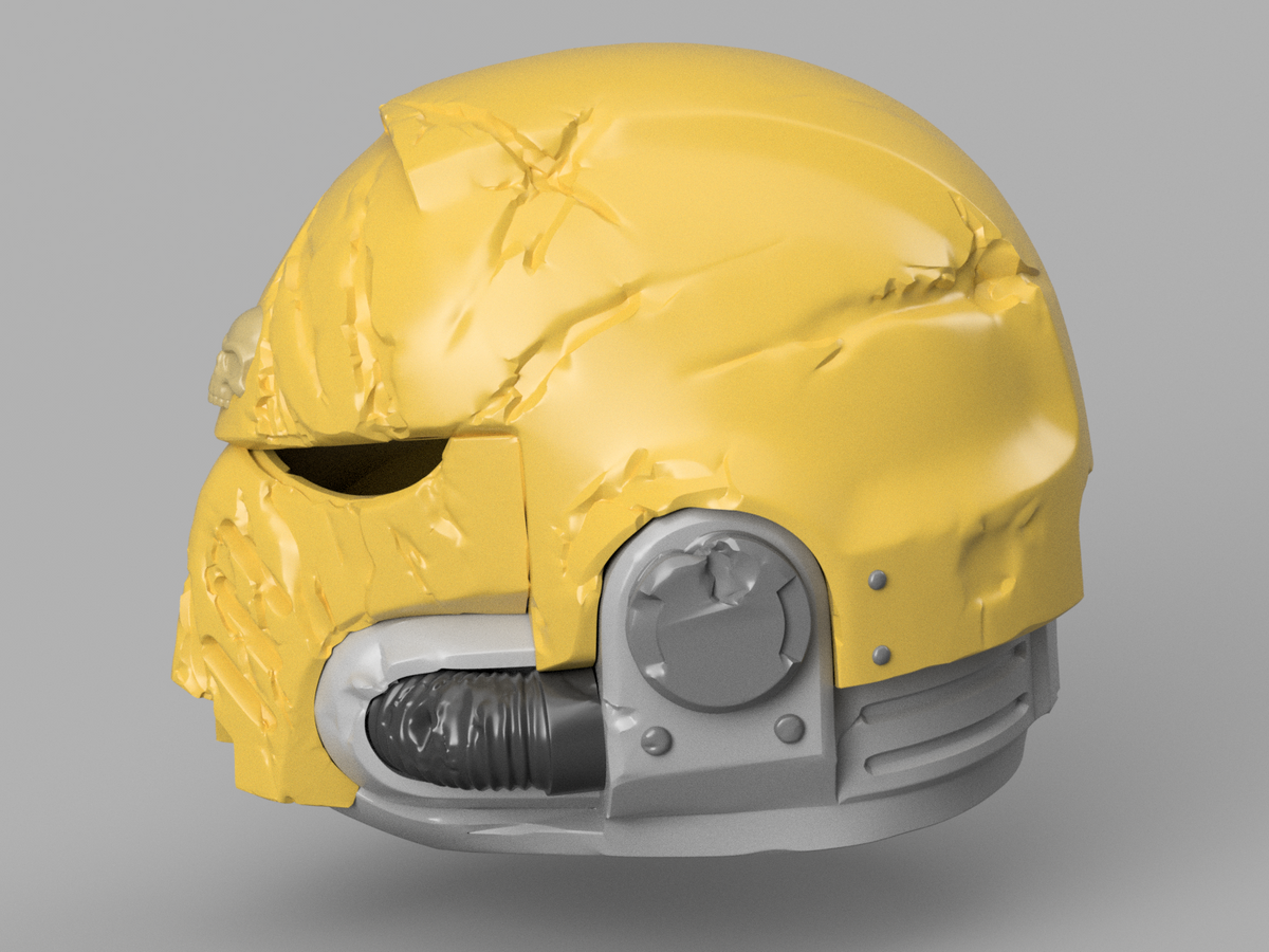 STL 3D Print Files Blood Angels Lamenters Marine Helmet 1:1 Cosplay Replica