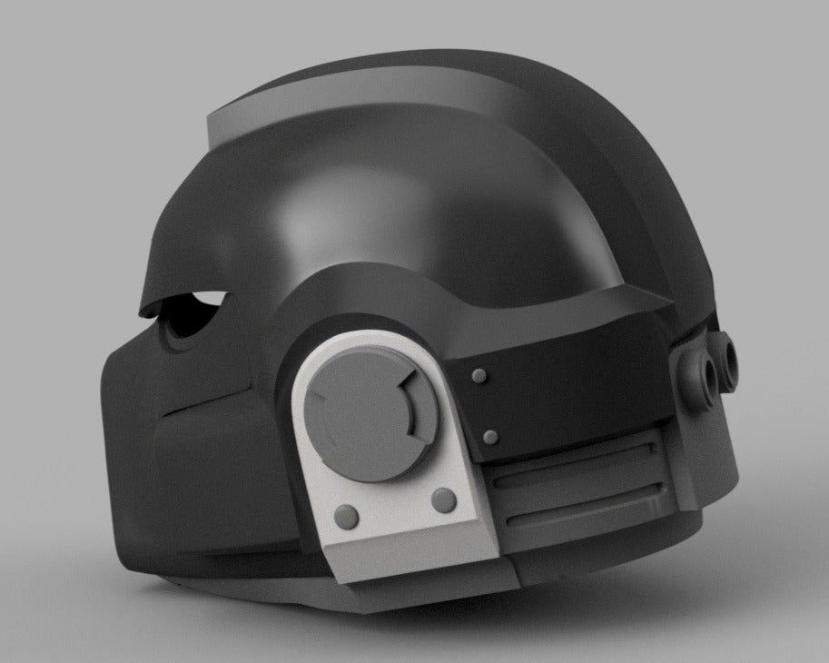 STL 3D Print files Death Watch Space Marine MK8 Errant Helmet Cosplay 1:1 Warhammer 40K