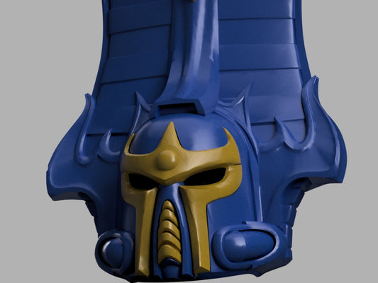 STL 3D Print Files Thousand Sons Rubric Grunt Space Marine Helmet Cosplay 1:1