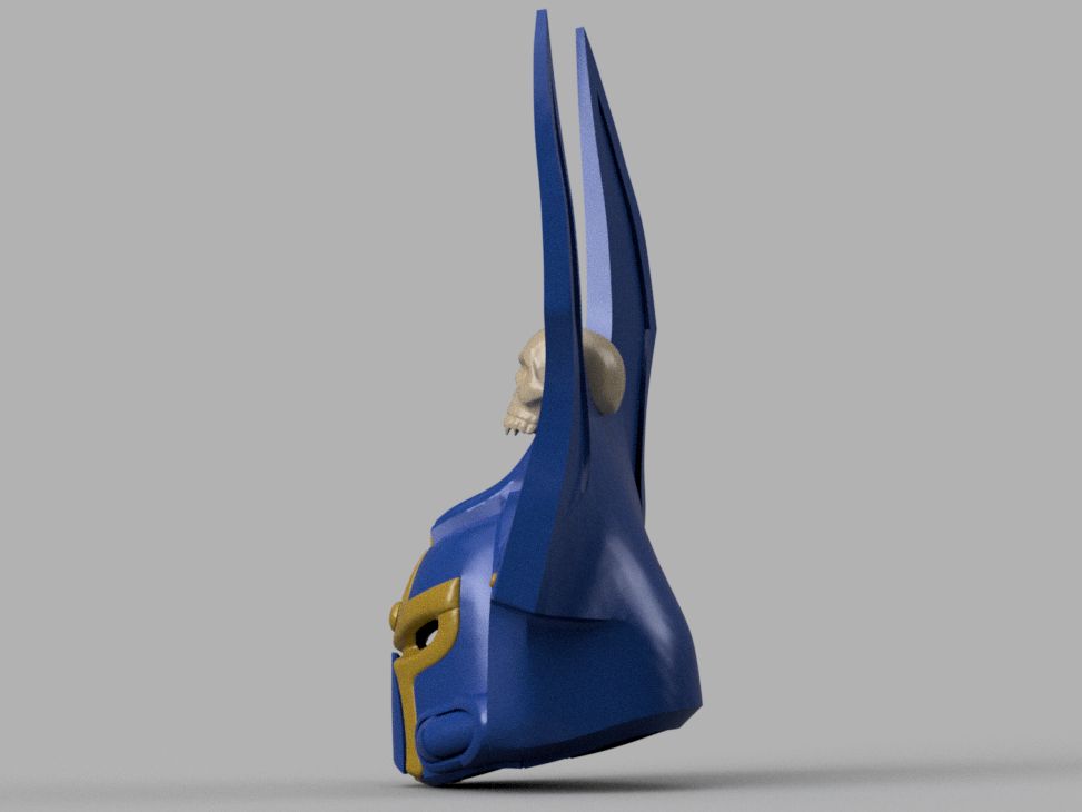 STL 3D Print Files Thousand Sons Rubric Grunt Space Marine Helmet Cosplay 1:1