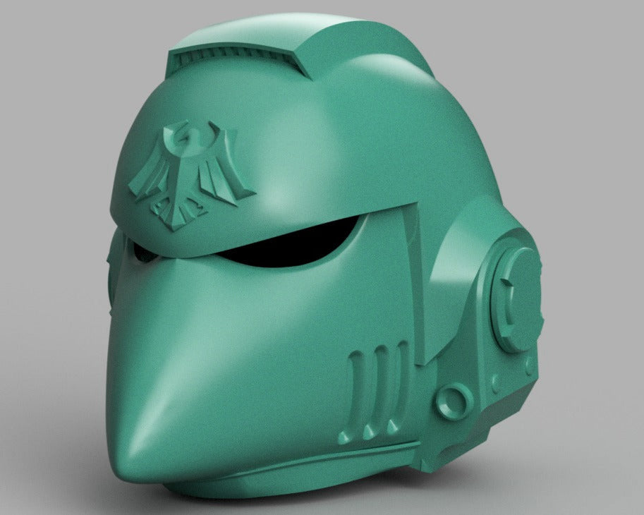 STL 3D Print Files Beakie Corvus Raven Guard Space Marine Helmet MK X MK 10 Cosplay 1:1 (kopia)