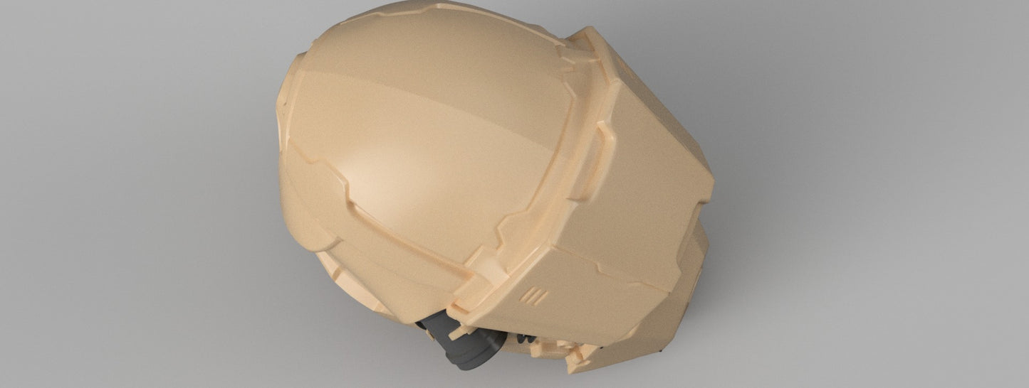 STL 3D Print Files Helldivers 2 - CE-74 Breaker Helmet DIY Kit Cosplay 1:1 scale