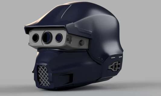 STL 3D Print Files Helldivers 2 SA-04 Combat Technician Helmet DIY Kit Cosplay 1:1 scale