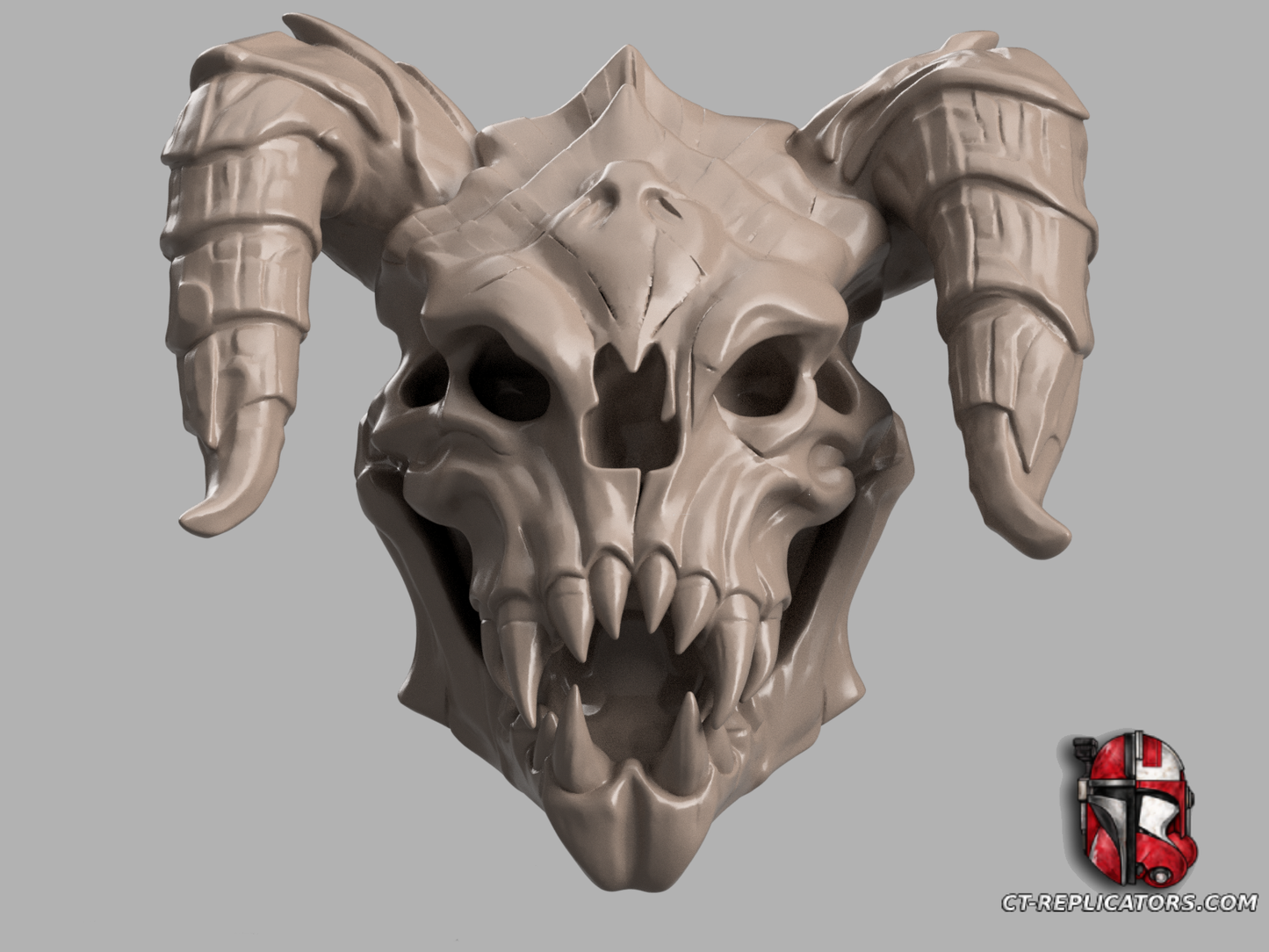 STL 3D Print Files Death Claw Skull trophy - Fallout 1:1 scale