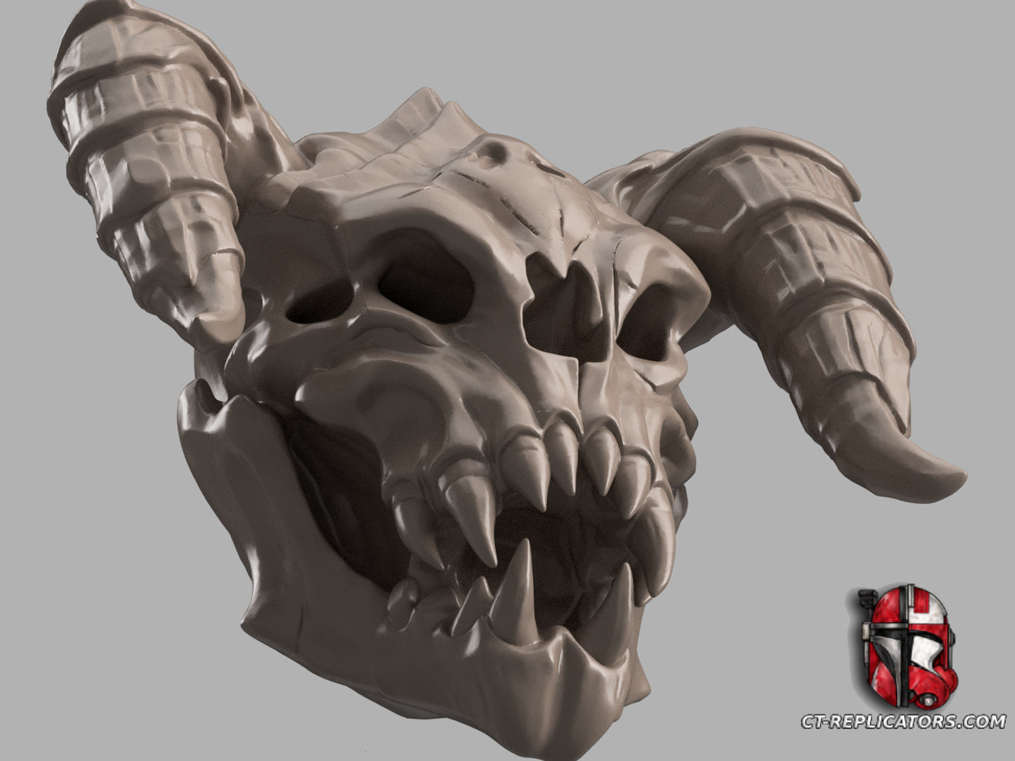 STL 3D Print Files Death Claw Skull trophy - Fallout 1:1 scale