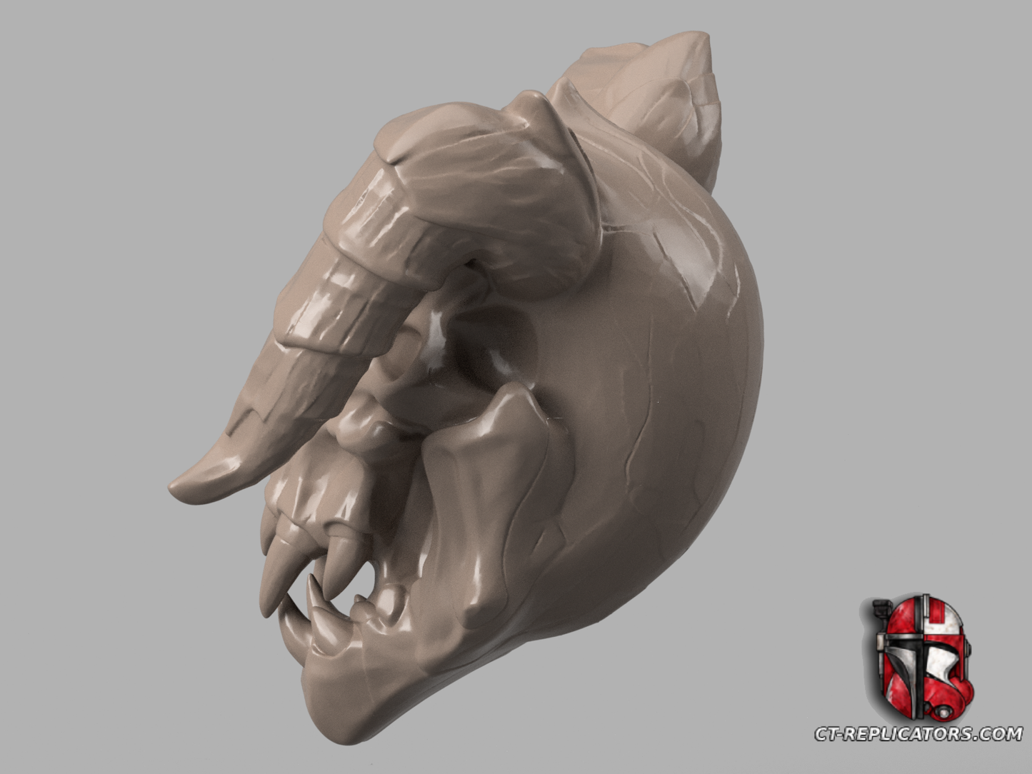 STL 3D Print Files Death Claw Skull trophy - Fallout 1:1 scale