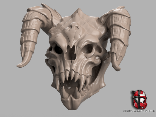 STL 3D Print Files Death Claw Skull trophy - Fallout 1:1 scale