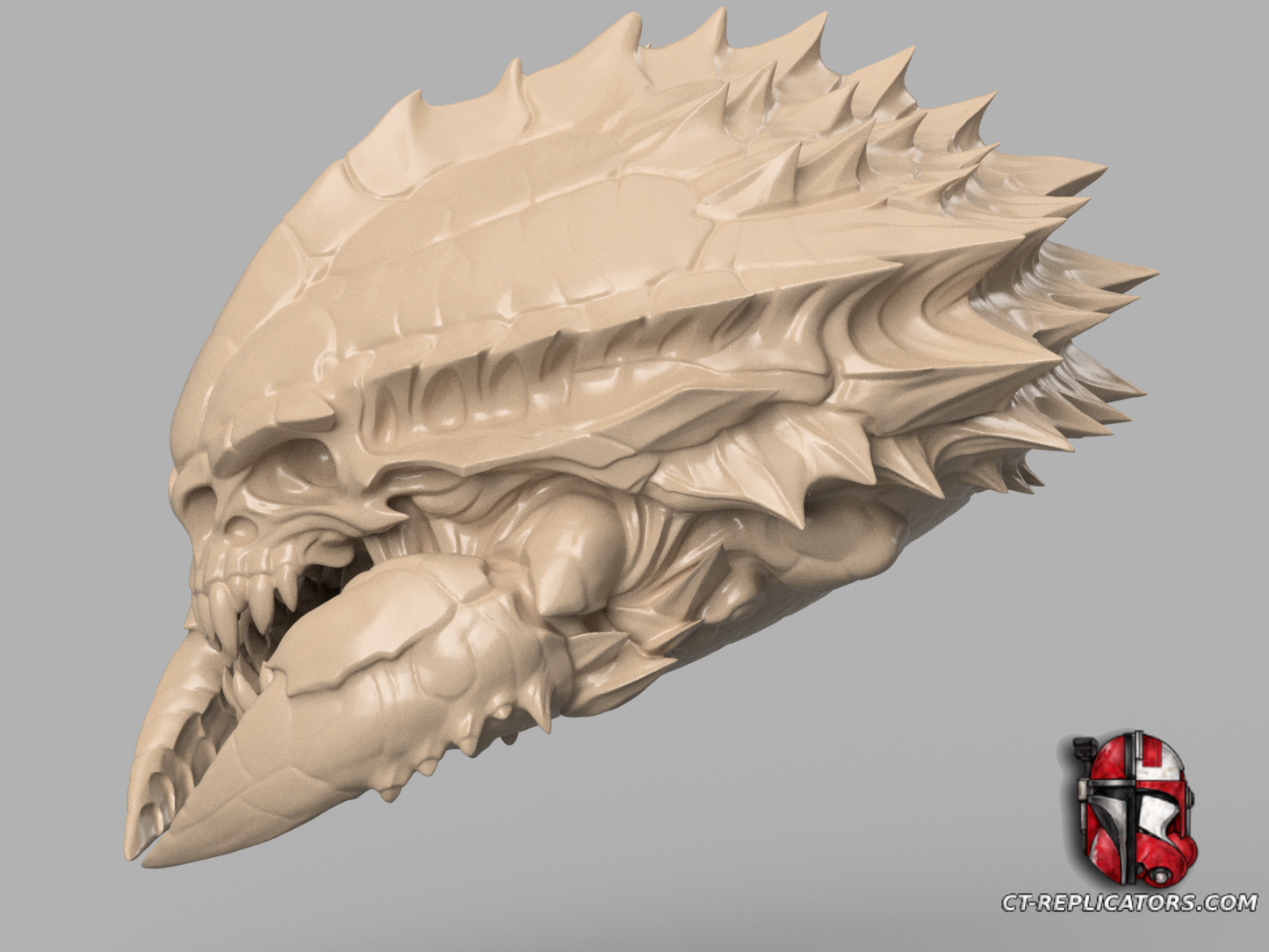 STL 3D Print Files Mirelurk Skull trophy - Fallout 1:1 scale