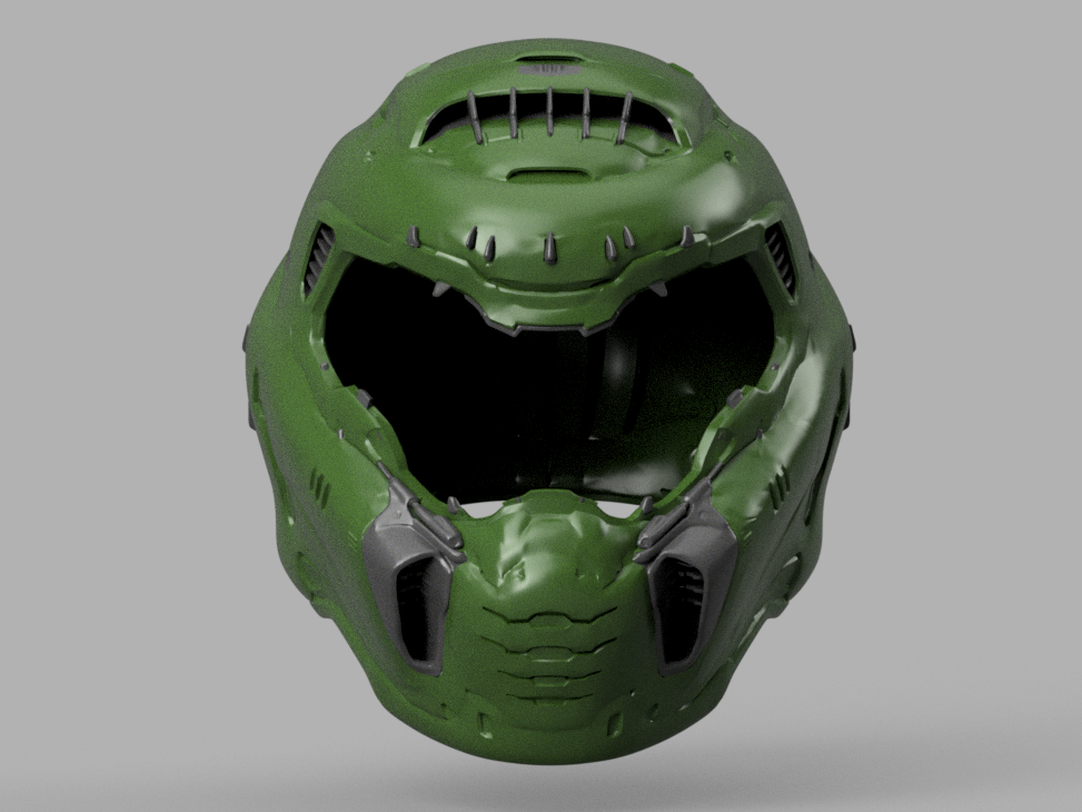 Doom Eternal Doom Guy Helmet Diy KIT Cosplay 1:1 scale