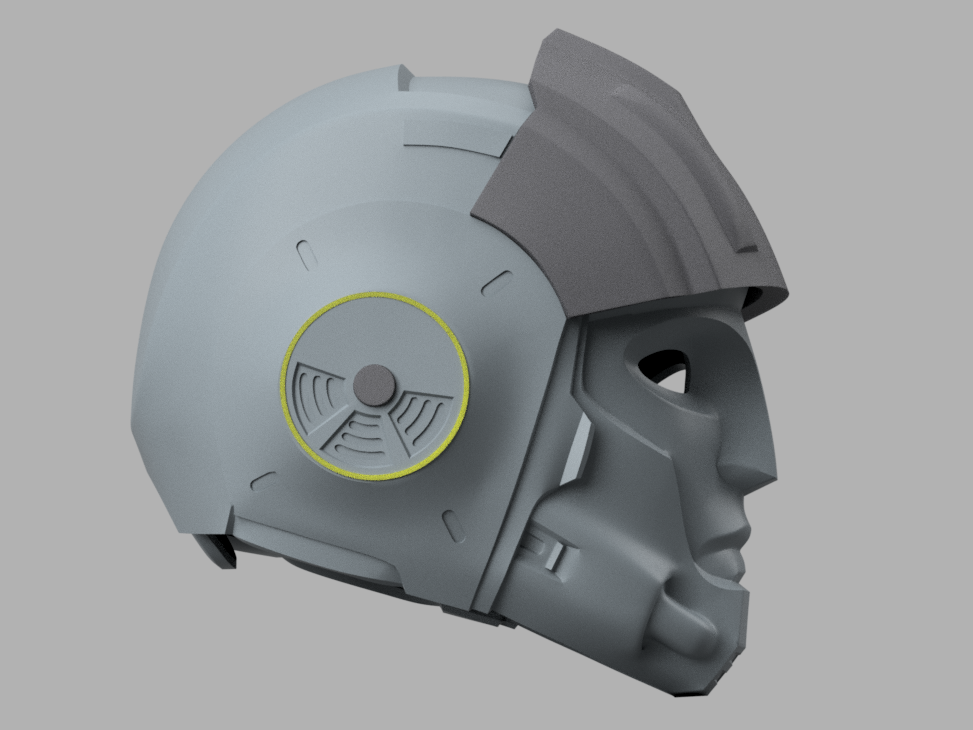 STL 3D Print Files Helldivers 2 - IE-3 Martyr Helmet DIY Kit Cosplay 1:1 scale