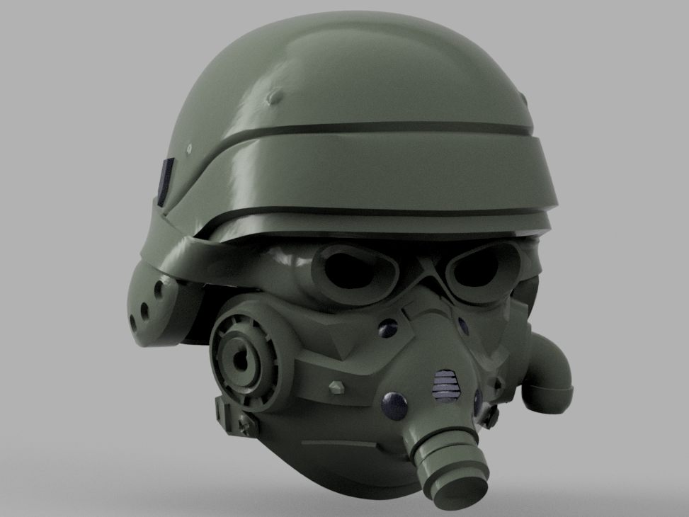 Hell Divers 2 Killzone - AC-1 Dutiful Helmet DIY Kit Cosplay 1:1 scale