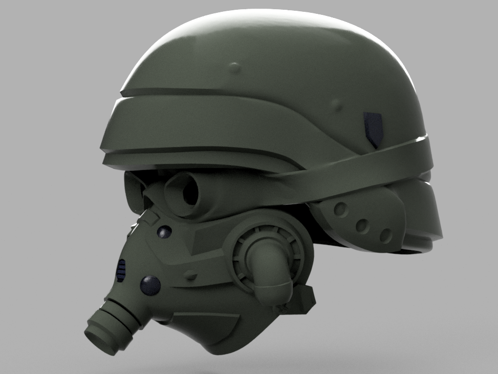 Hell Divers 2 Killzone - AC-1 Dutiful Helmet DIY Kit Cosplay 1:1 scale