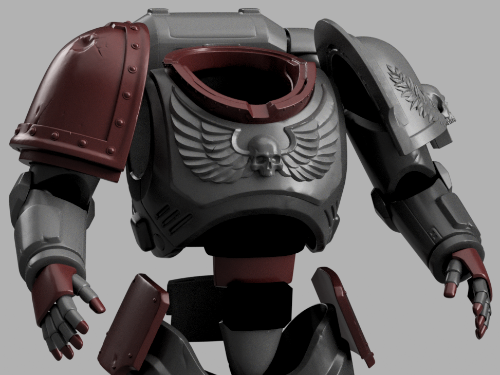 STL 3D Print Files Space Marine Armor 3D print files Replica Cosplay 3D print 1:1 SM2