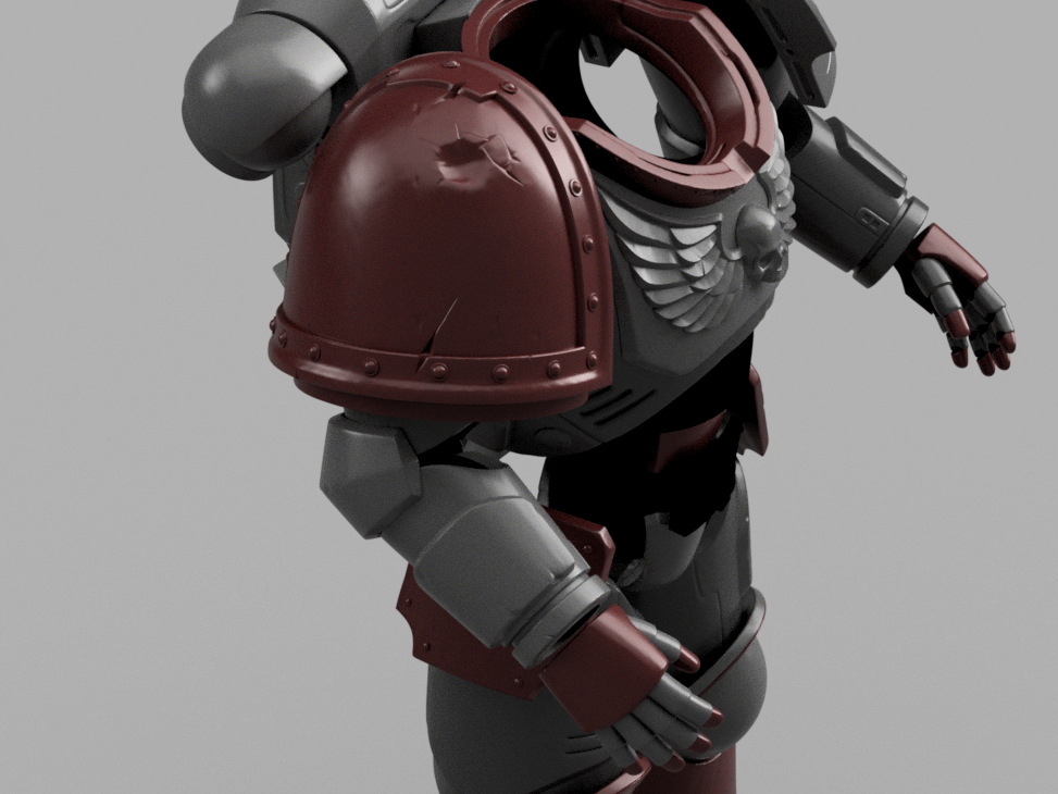 STL 3D Print Files Space Marine Armor 3D print files Replica Cosplay 3D print 1:1 SM2