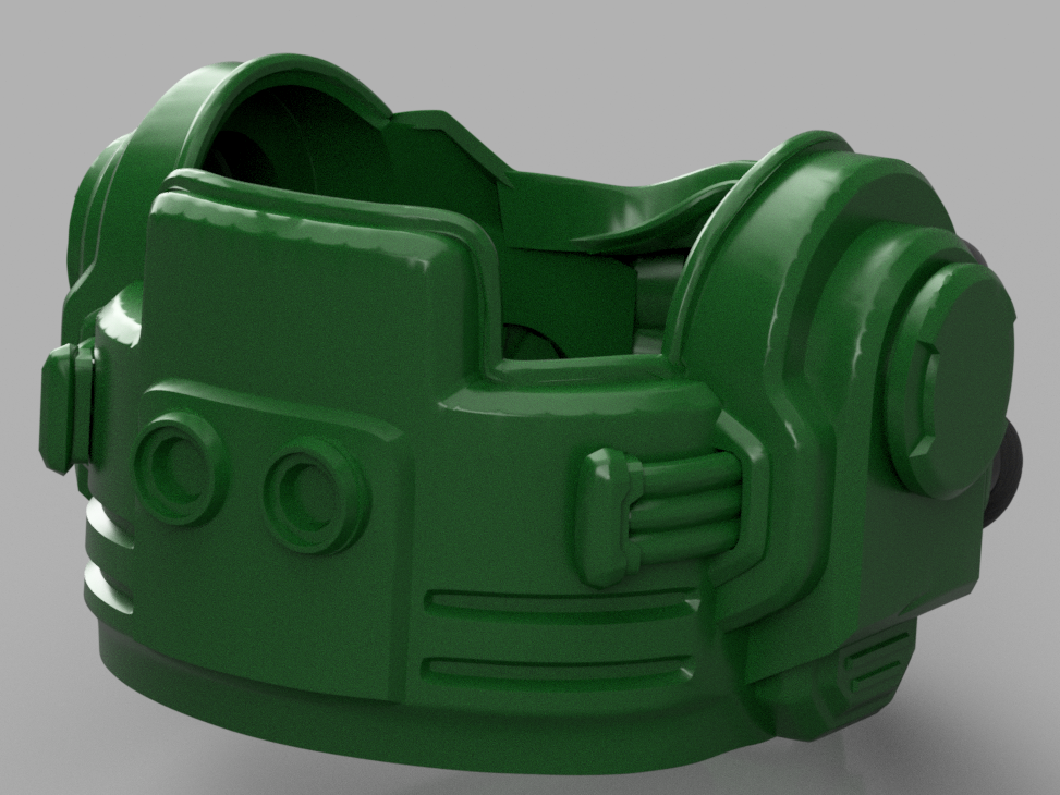 Space Marine Gravis Grunt Heavy Warhammer Helmet MK10 X 1:1 Cosplay Replica 1:1 3D Print Files STL