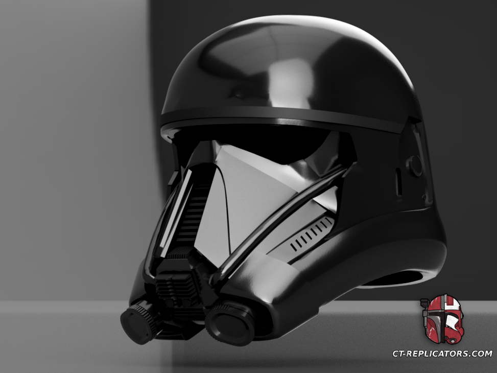 STL 3D Print Files Death Trooper Helmet Rouge One 1:1 Star Wars Cosplay