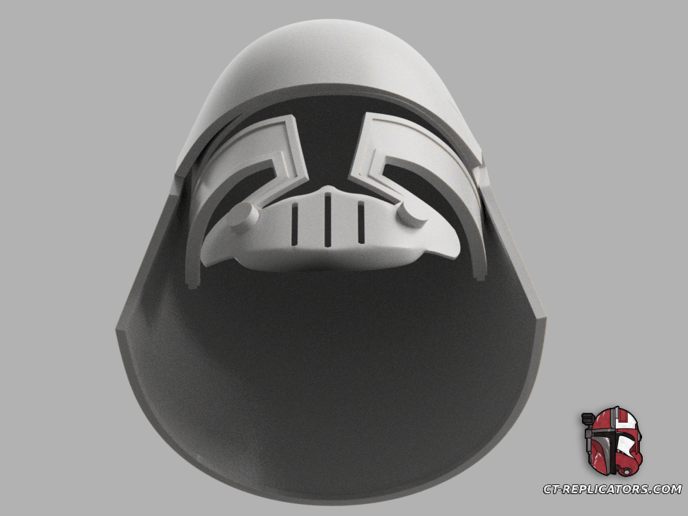 STL 3D Print Files TCW Animated Snow Gear Clone Trooper Helmet (Rex Snow Gear 501) Star Wars Cosplay