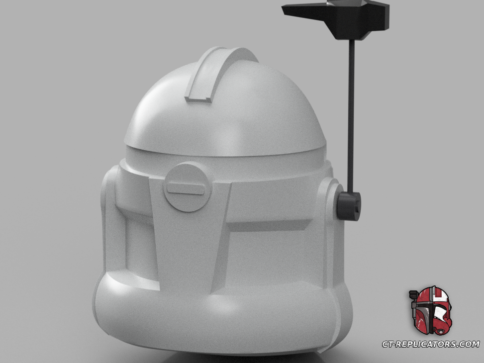 STL 3D Print Files Commander Wolf Wolffe Season 4-7 Animated Clone Trooper Helmet TCW Phase 2 Star Wars Cosplay