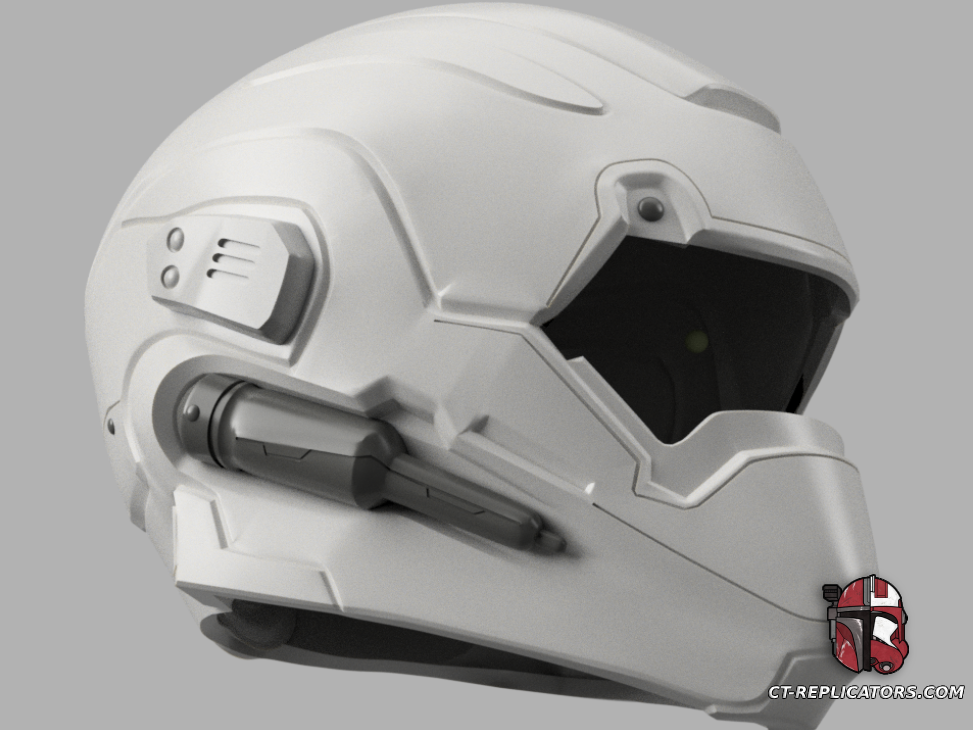 STL 3D Print Files Helldivers 2 - CM-21 Trench Paramedic Helmet Diy KIT Cosplay 1:1 scale