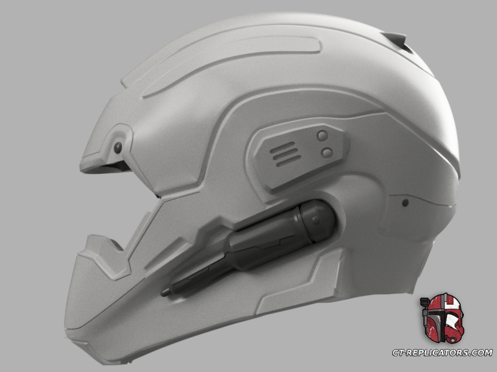 STL 3D Print Files Helldivers 2 - CM-21 Trench Paramedic Helmet Diy KIT Cosplay 1:1 scale