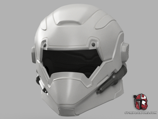 STL 3D Print Files Helldivers 2 - CM-21 Trench Paramedic Helmet Diy KIT Cosplay 1:1 scale