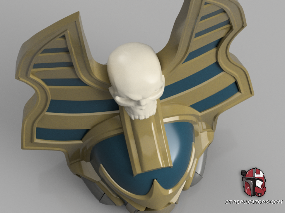 STL 3D Print Files Thousand Sons Rubric Anubis Helmet Space Marine Helmet Cosplay 1:1