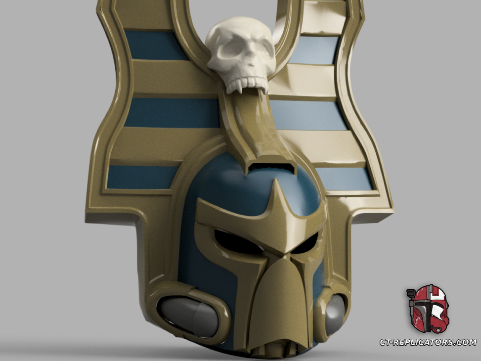 STL 3D Print Files Thousand Sons Rubric Anubis Helmet Space Marine Helmet Cosplay 1:1