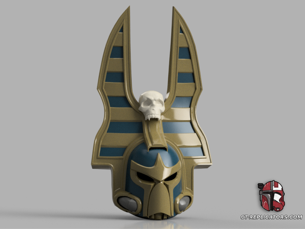 STL 3D Print Files Thousand Sons Rubric Anubis Helmet Space Marine Helmet Cosplay 1:1