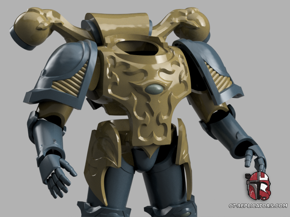 STL 3D Print Files Thousand Sons Rubric Grunt SM2 Space Marine Armor Cosplay 1:1