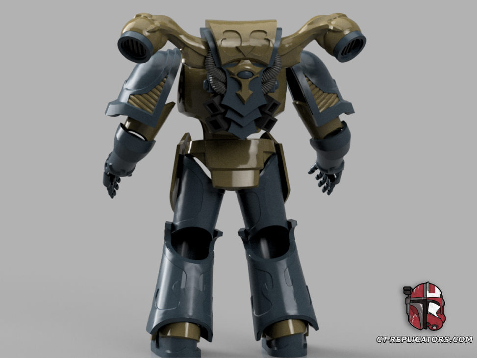 STL 3D Print Files Thousand Sons Rubric Grunt SM2 Space Marine Armor Cosplay 1:1