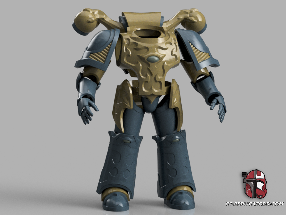 STL 3D Print Files Thousand Sons Rubric Grunt SM2 Space Marine Armor Cosplay 1:1