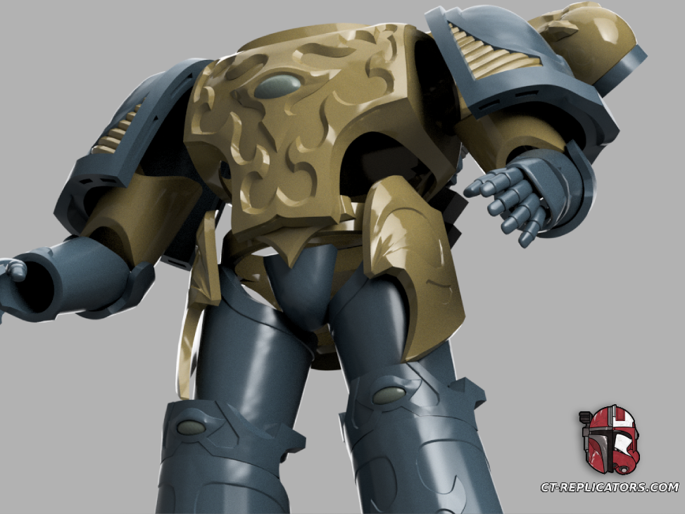STL 3D Print Files Thousand Sons Rubric Grunt SM2 Space Marine Armor Cosplay 1:1