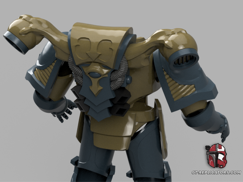 STL 3D Print Files Thousand Sons Rubric Grunt SM2 Space Marine Armor Cosplay 1:1