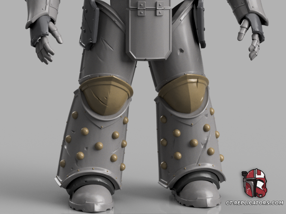 STL 3D Print Files Iron Warriors Chaos Grunt SM2 Space Marine Armor Cosplay 1:1