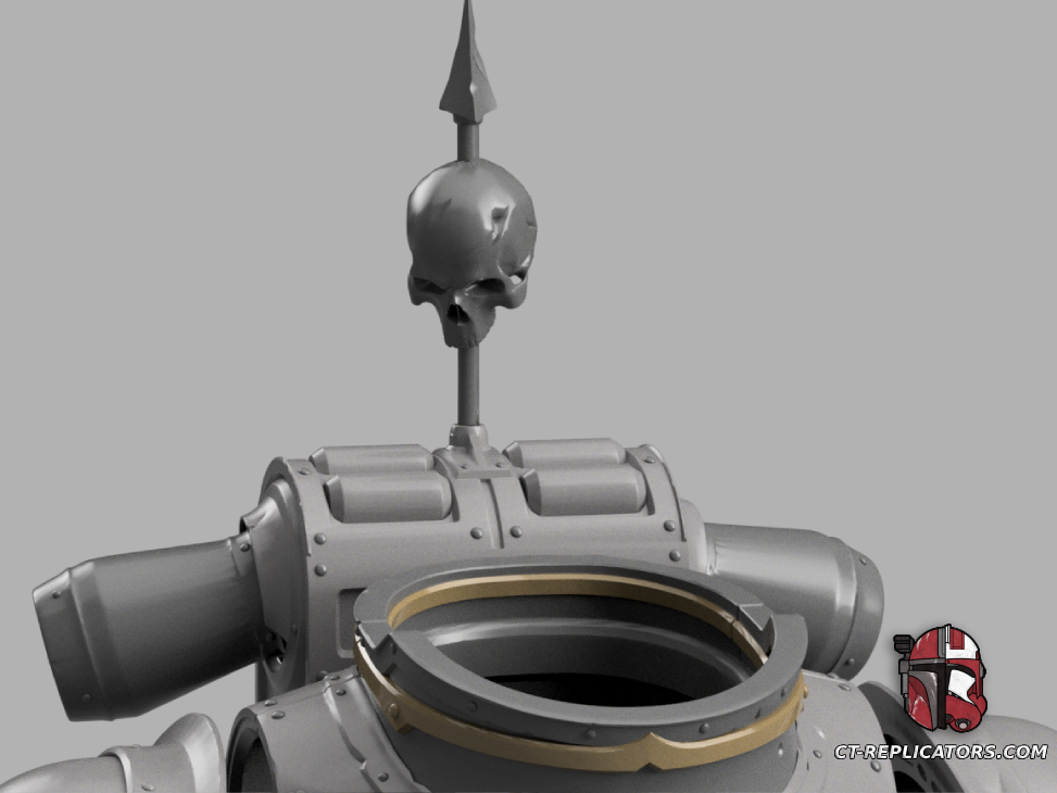 STL 3D Print Files Iron Warriors Chaos Grunt SM2 Space Marine Armor Cosplay 1:1