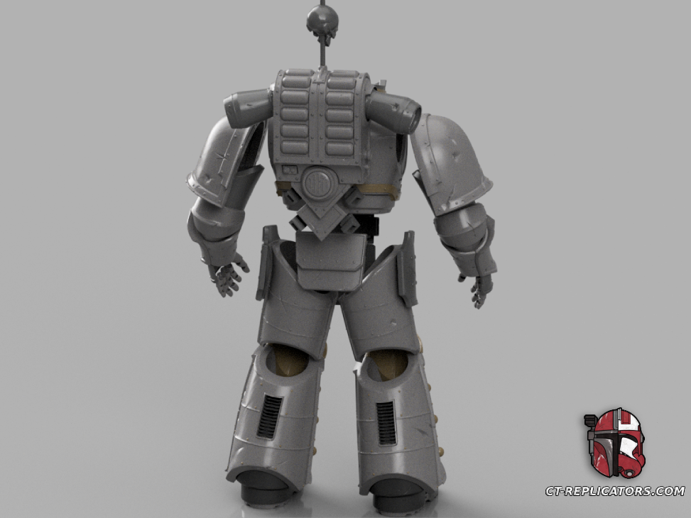 STL 3D Print Files Iron Warriors Chaos Grunt SM2 Space Marine Armor Cosplay 1:1