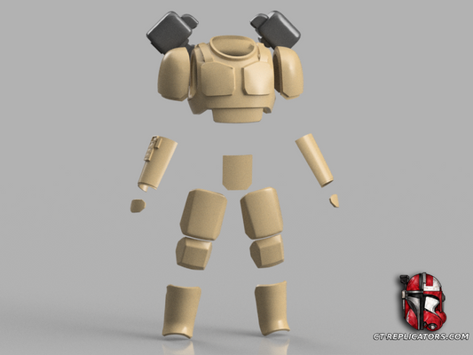 STL 3D Print Files Cadian Drop (Jet Trooper) Imperial Guardsman Shock Trooper Armor Cosplay Replica 1:1